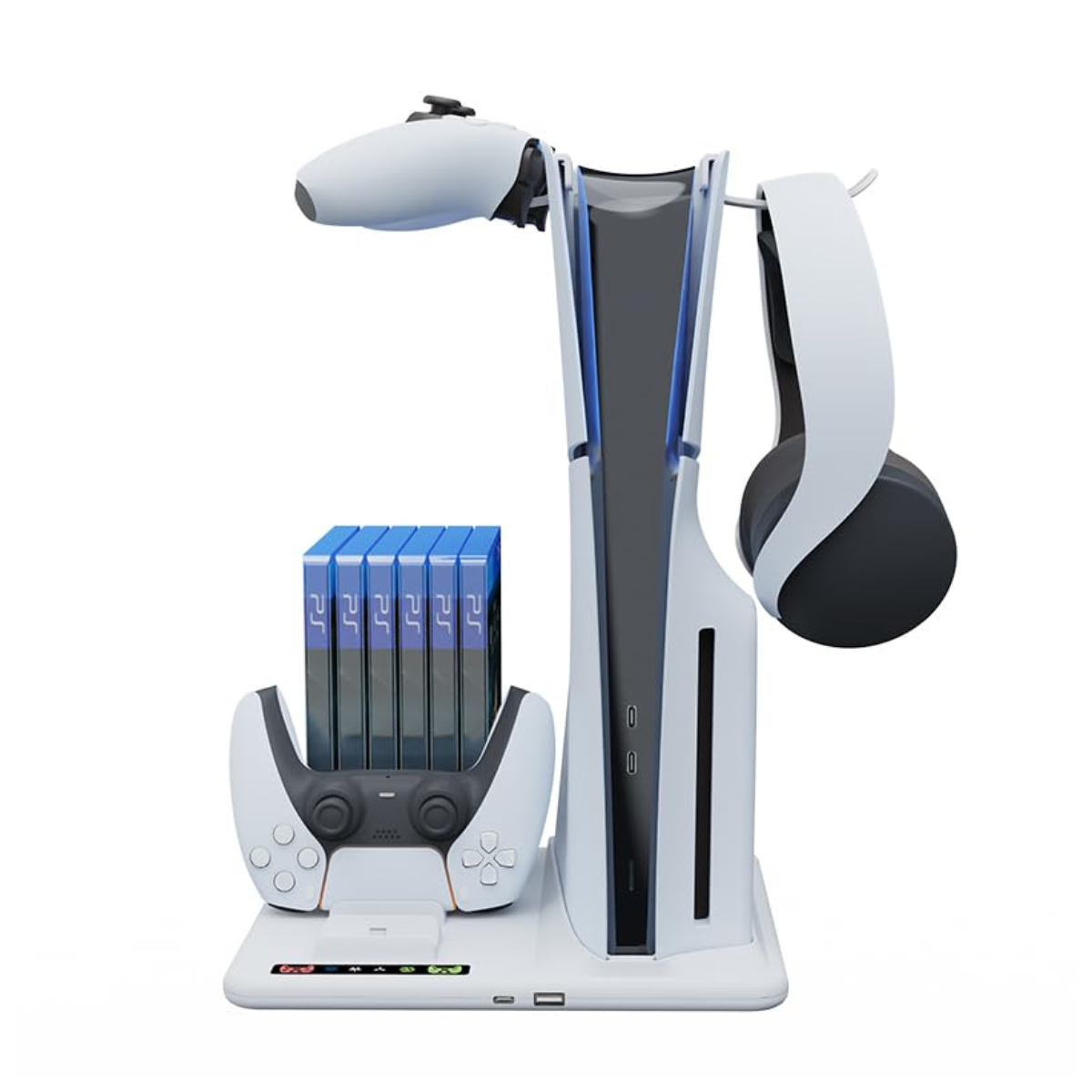 Estación de Carga Vertical para PlayStation 5 con Ventilador Reacondicionada