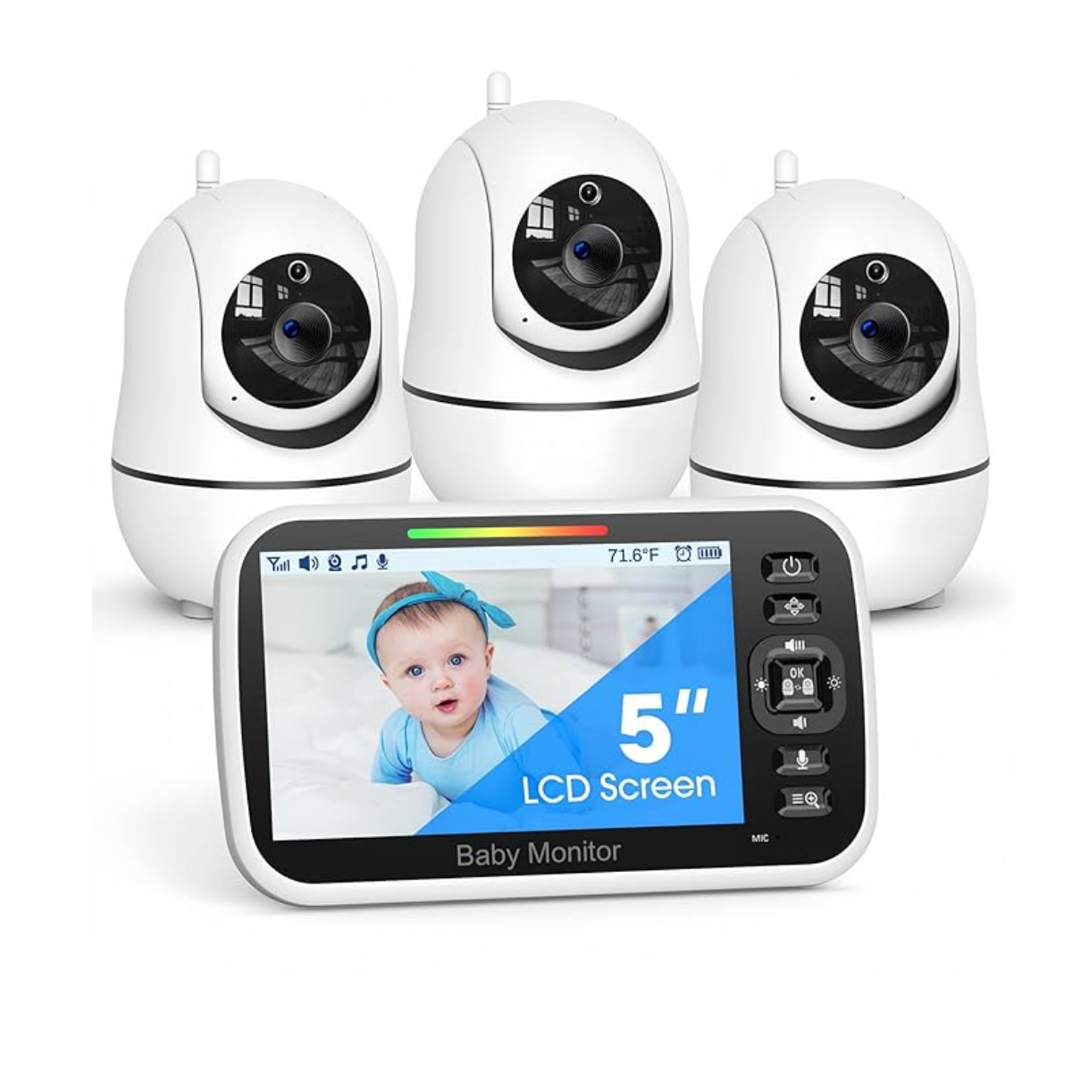 Monitor de Bebé Inalámbrico Inteligente con Tarjeta 64GB