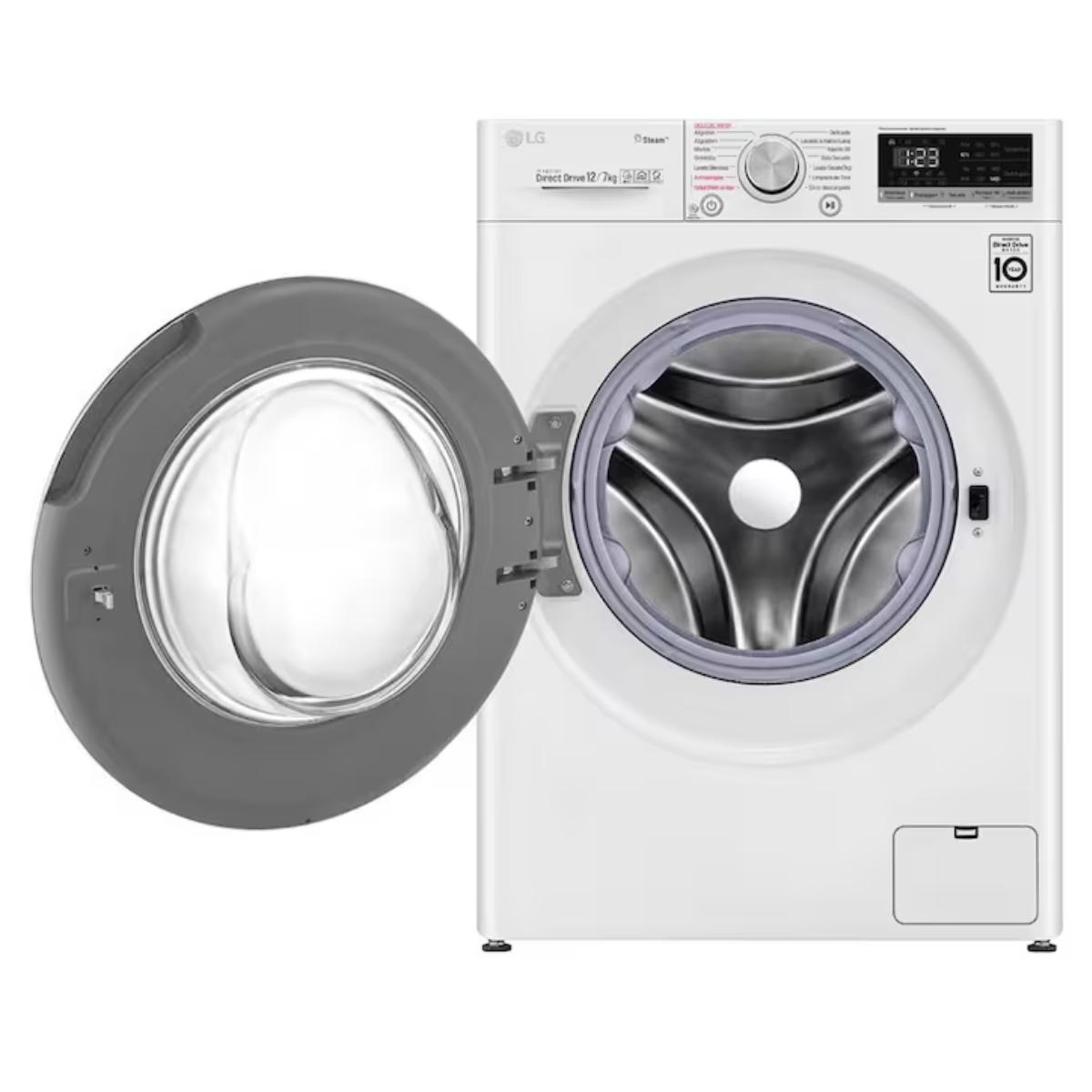 LG Lavadora Secadora Carga Frontal 12KG/7KG Blanco WD12WVC5S6.ABWPECL Reacondicionado
