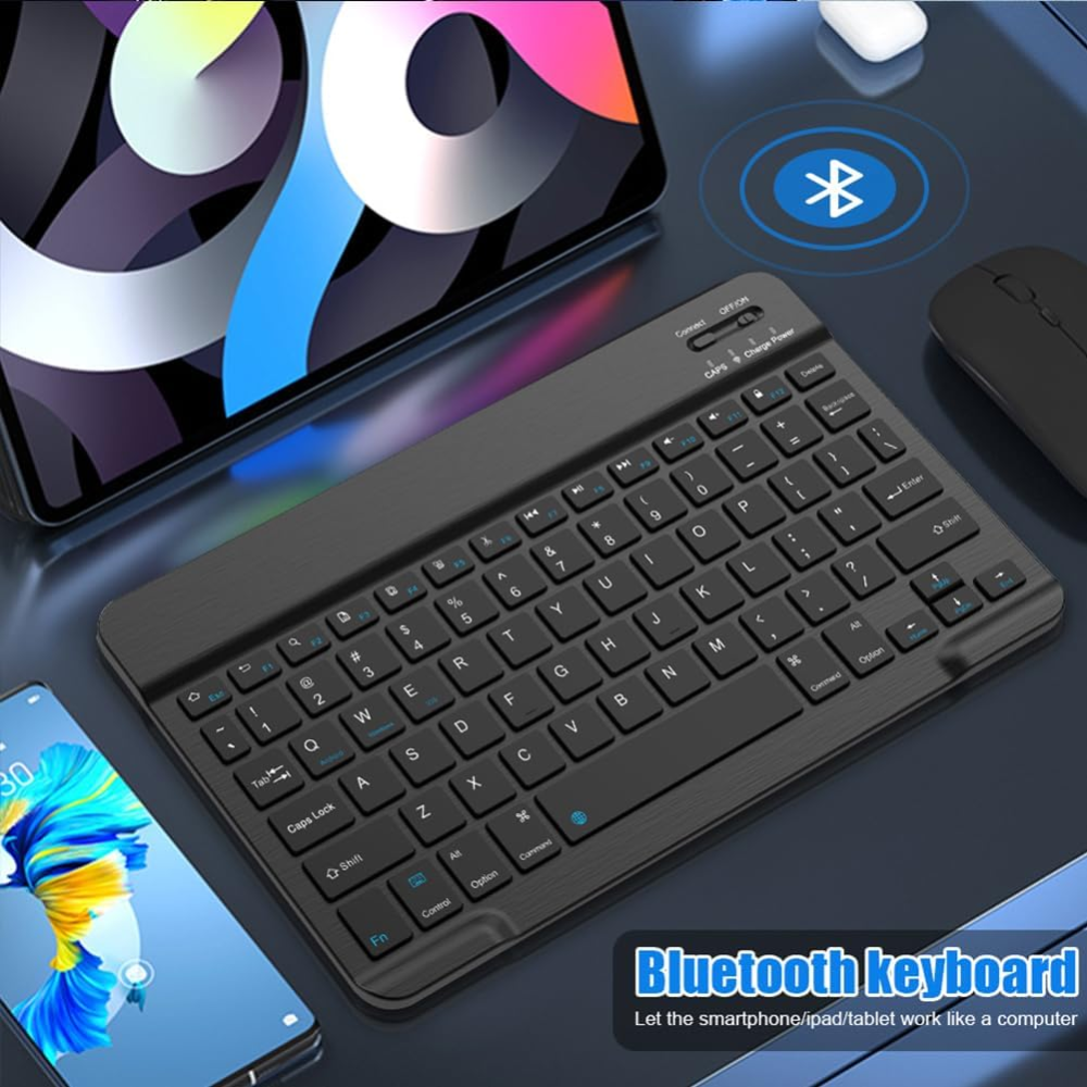 Teclado De Tableta Para Ipad 10.2 / Air 10.5 / Pro 10.5 Negro Openbox