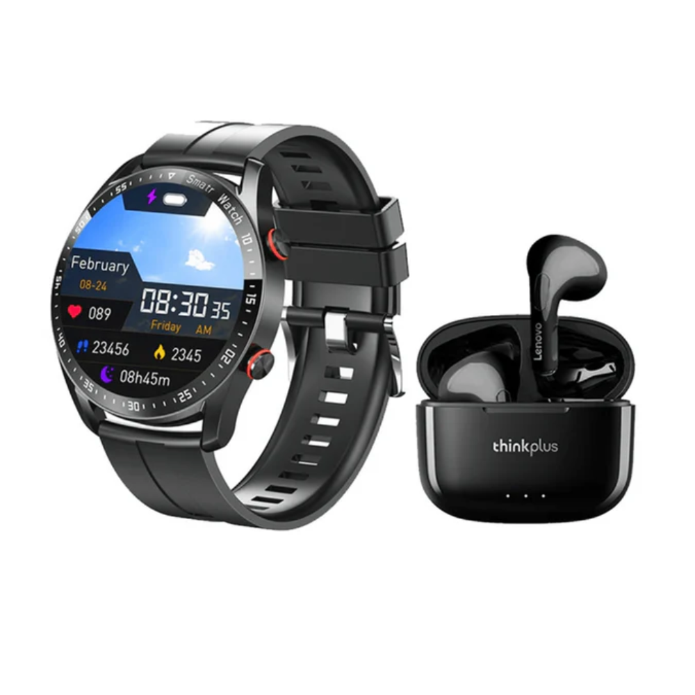 Audífonos Lenovo Lp40 + Toumi Watch Reloj Inteligente Openbox