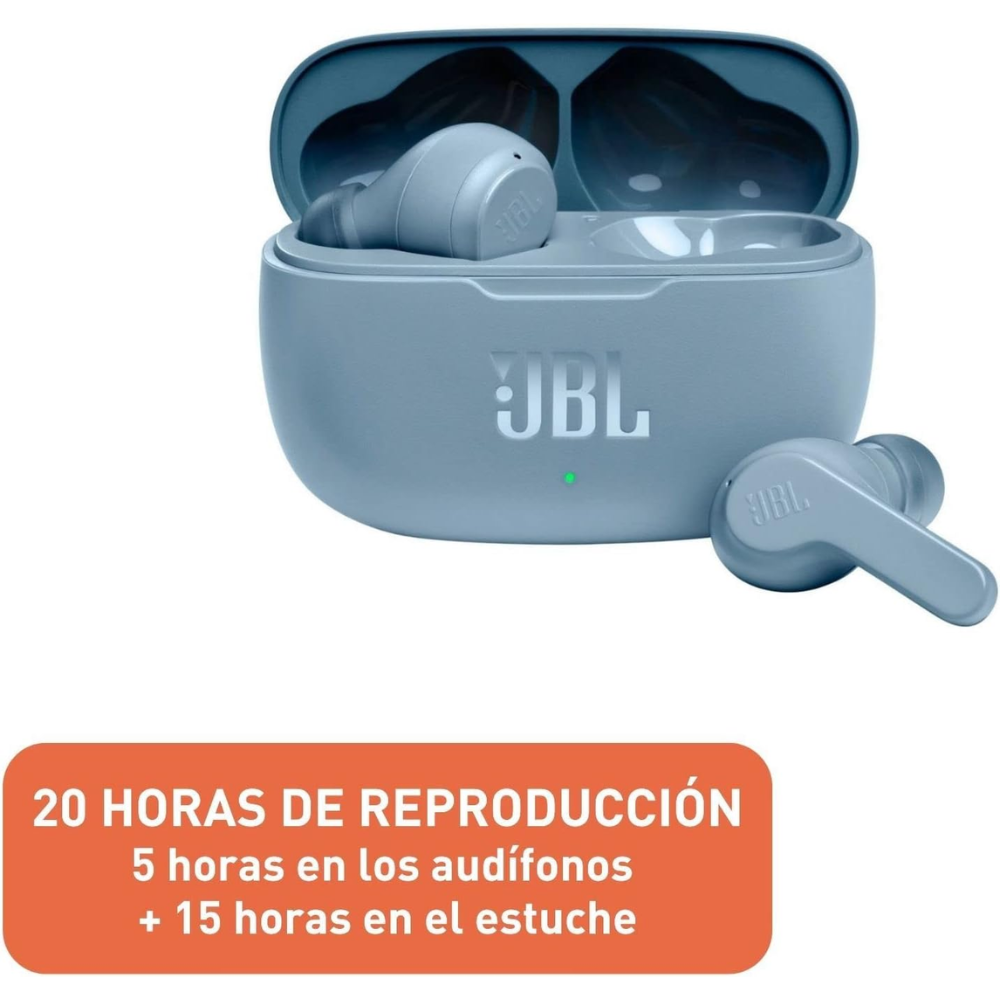 Audífonos Bluetooth Jbl Wave 200tws Azul Reacondicionado