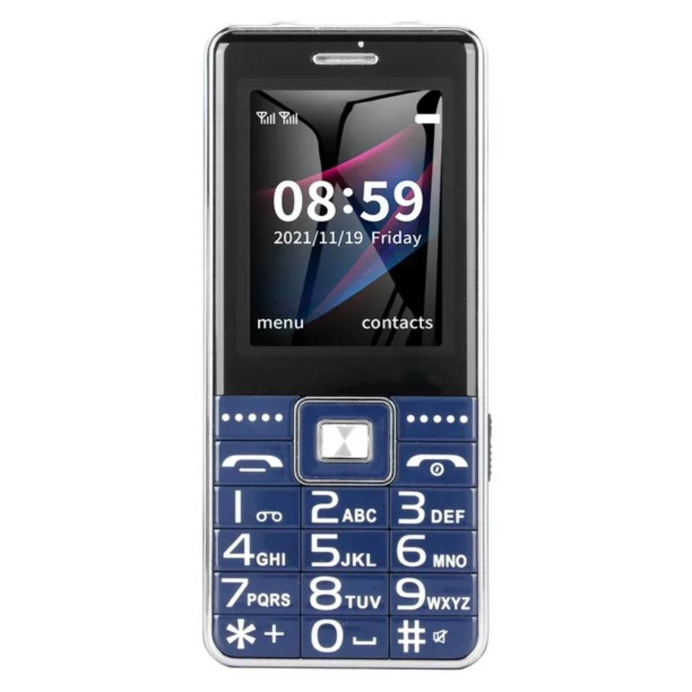Teléfono Móvil Con Solapa De Doble Tarjeta 2g Gsm - Azul Openbox
