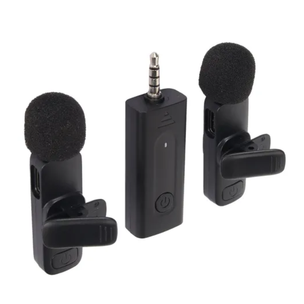 Micrófonos de Solapa Digital Lavalier Inalámbricos (2 Piezas)