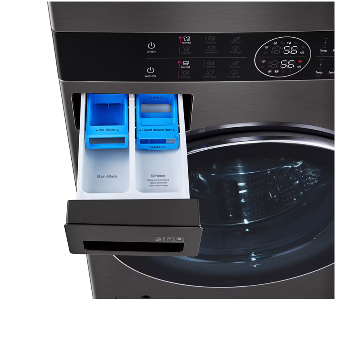 Lavadora LG WashTower Secadora de 22 Kg /16 Kg con AIDD AI Sensor Dry WK22BS6 Openbox