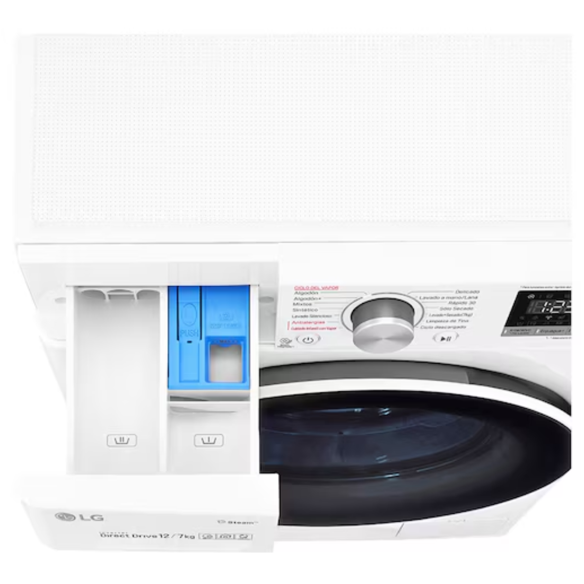 LG Lavadora Secadora Carga Frontal 12KG/7KG Blanco WD12WVC5S6.ABWPECL Reacondicionado