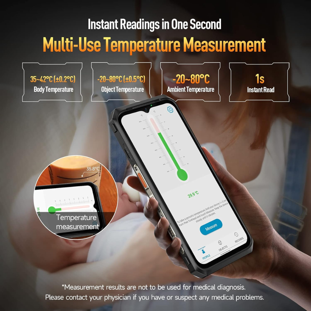 Ulefone Power Armor 19 17GB + 256GB Negro Reacondicionado