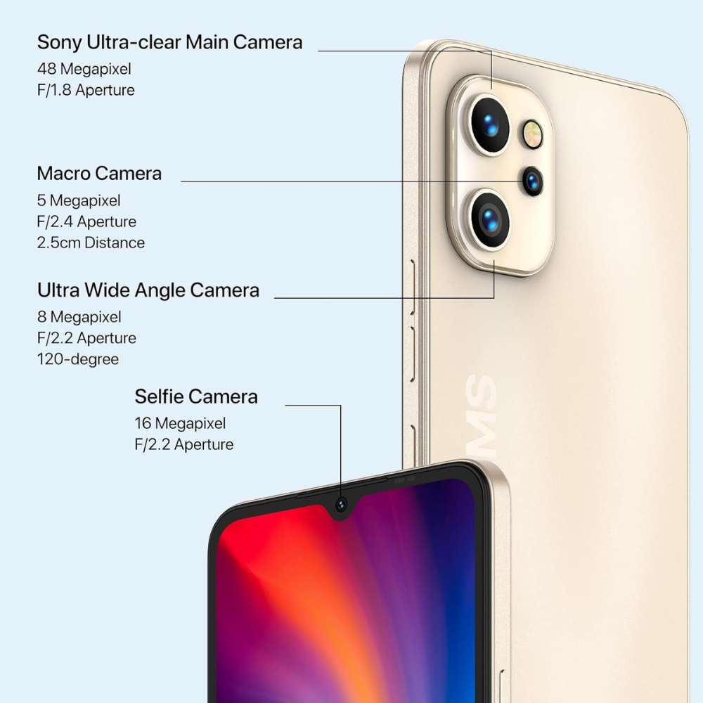 Umidigi A13 Pro 4GB + 128GB Blanco + Smartwatch Umidigi URun S Reacondicionado