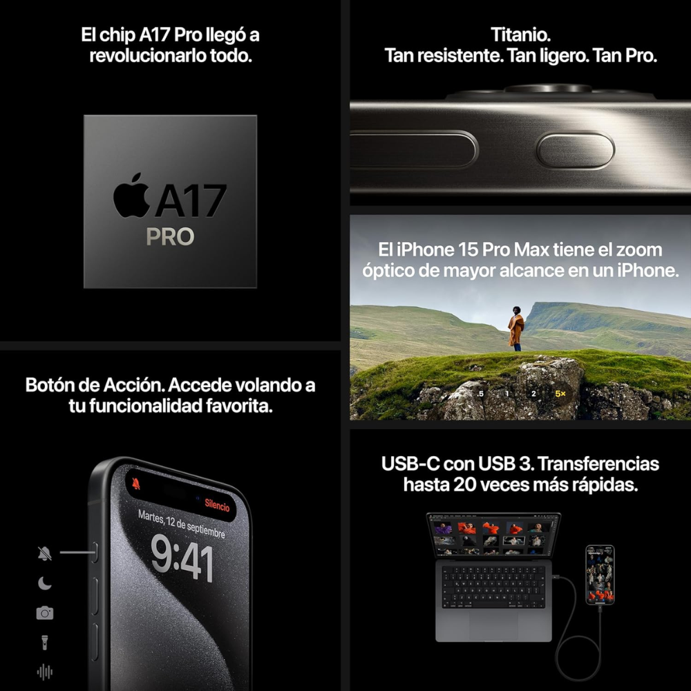 Apple Iphone 15 Pro 512gb Negro Reacondicionado