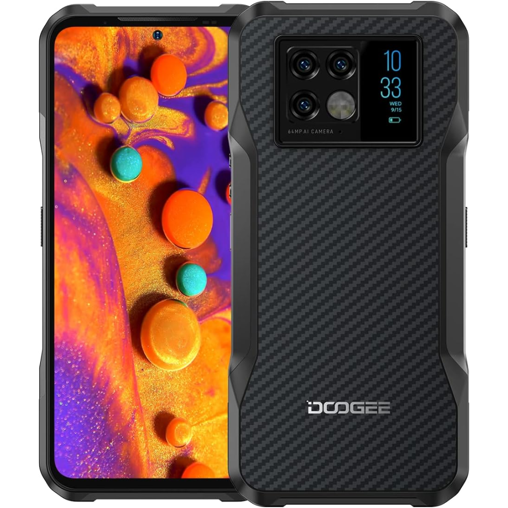 Celular Doogee V20 Telefono Movil 6.43” 8GB + 256GB 64MP Negro