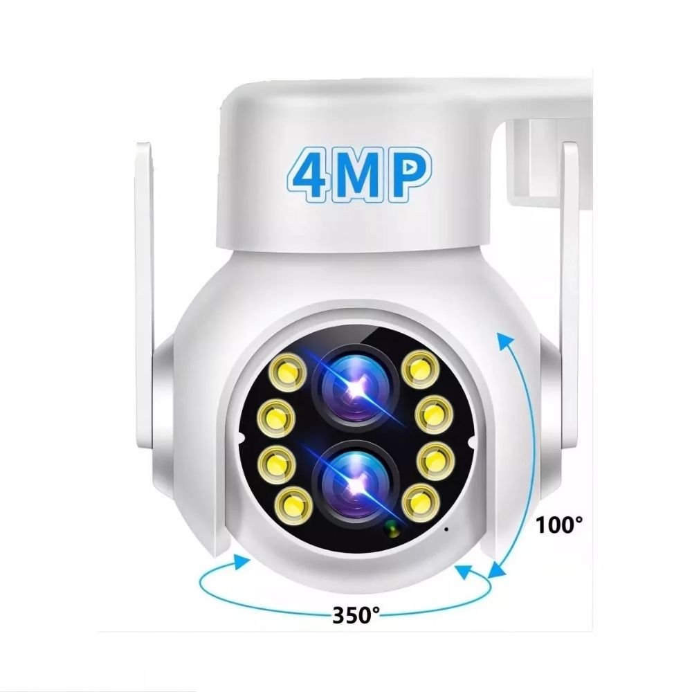 2NLF® 4MP Dual Lente Cámara de Seguridad WiFi Zoom Óptico 15X Reacondicionada