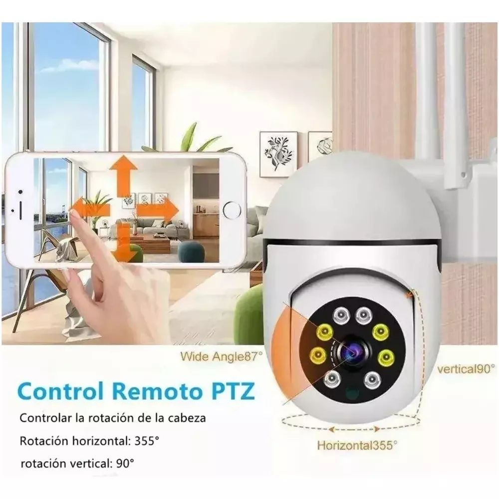 Cámara de Seguridad WiFi 1080P con Tarjeta Lenovo 32GB Interior Open Box