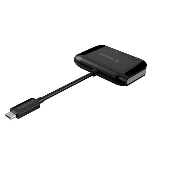Adaptador multipuerto Romoss USB - C 3.1 tipo C VGA/USB - A/USB - C 3.0 Openbox - Reuse Chile