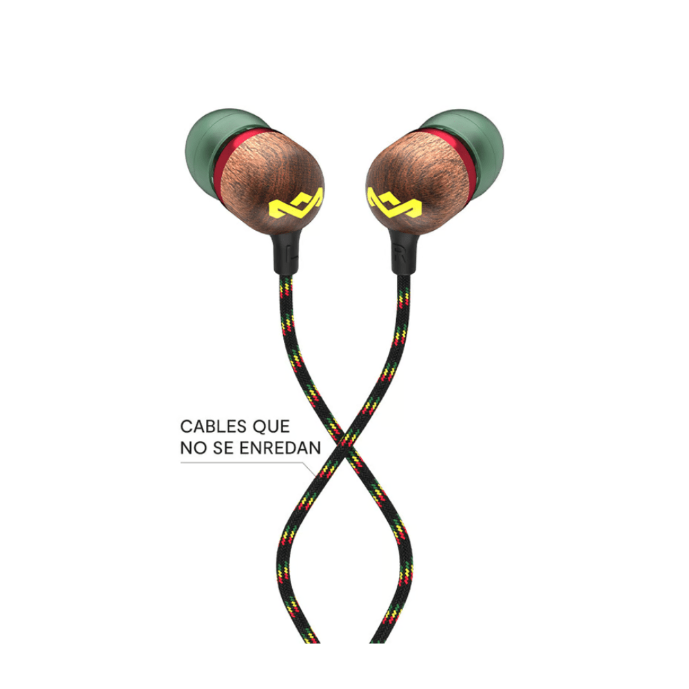 Audífonos Marley Smile Jamaica Rasta EM - JE041 - RA openbox - Reuse Chile