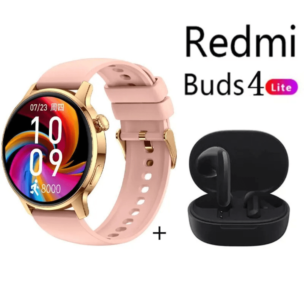 Audífonos Redmi Buds 4 Lite Negro+ S46 Reloj Inteligente Deportivo Dorado Openbox - Reuse Chile