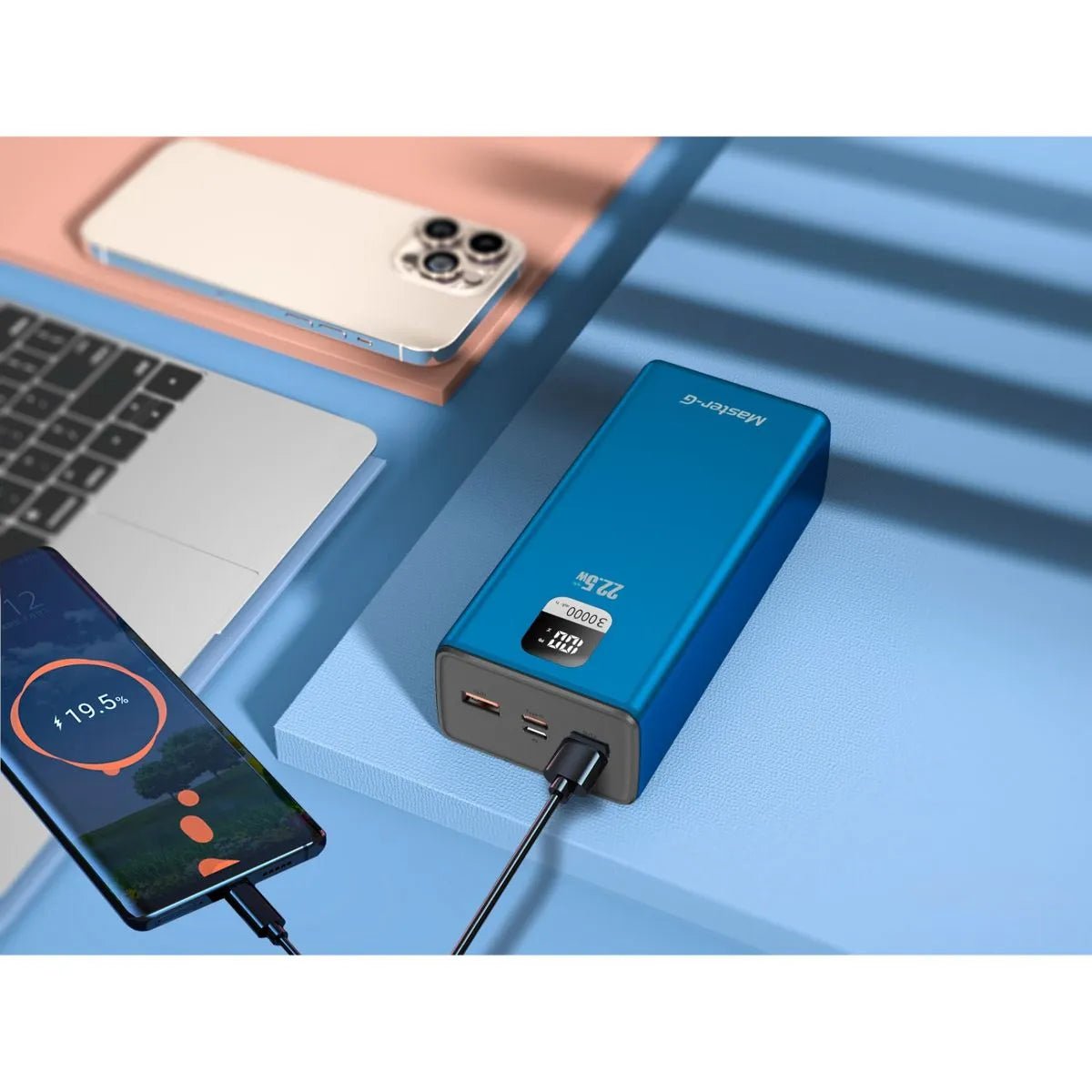 Batería Externa Master - G Batería PowerBank 30000 mAh 22.5W Openbox - Reuse Chile