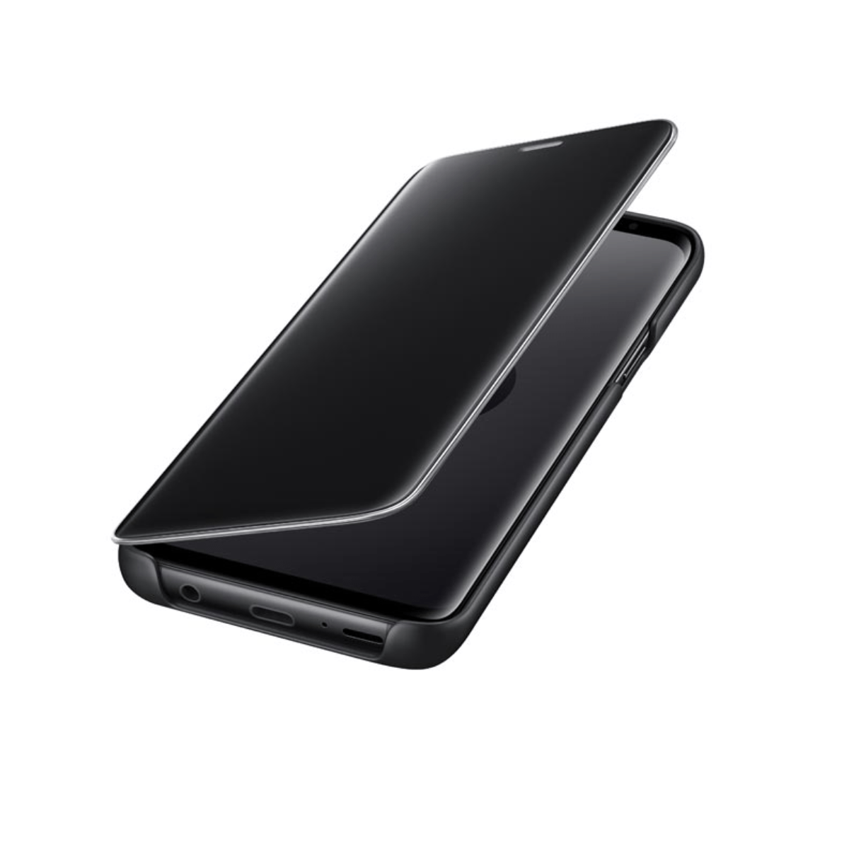Carcasa Samsung Clear View Standing Cover Galaxy S9 Negro Openbox - Reuse Chile