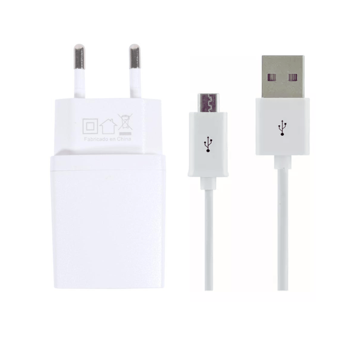 Cargador Homologado + Cable Tipo C / USB - Reuse Chile