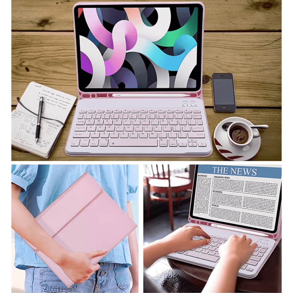 Funda con teclado en español y Mouse para iPad 9, 8 o 7 10.2" Openbox - Reuse Chile