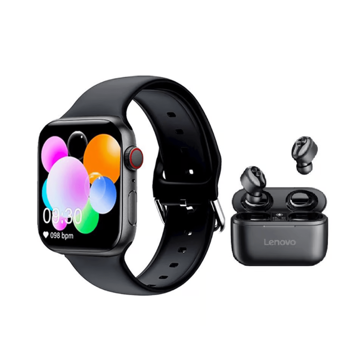 Kit Audífonos Lenovo HT18 Tws y Toumi Watch Reloj inteligente B20 Openbox - Reuse Chile