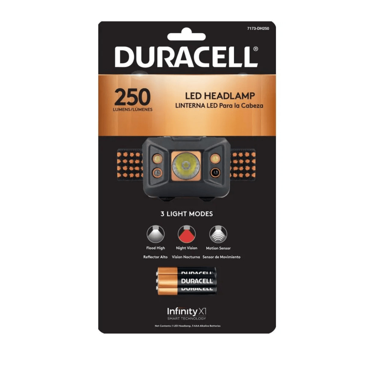 Linterna Duracell Frontal 250 Lumen Openbox - Reuse Chile