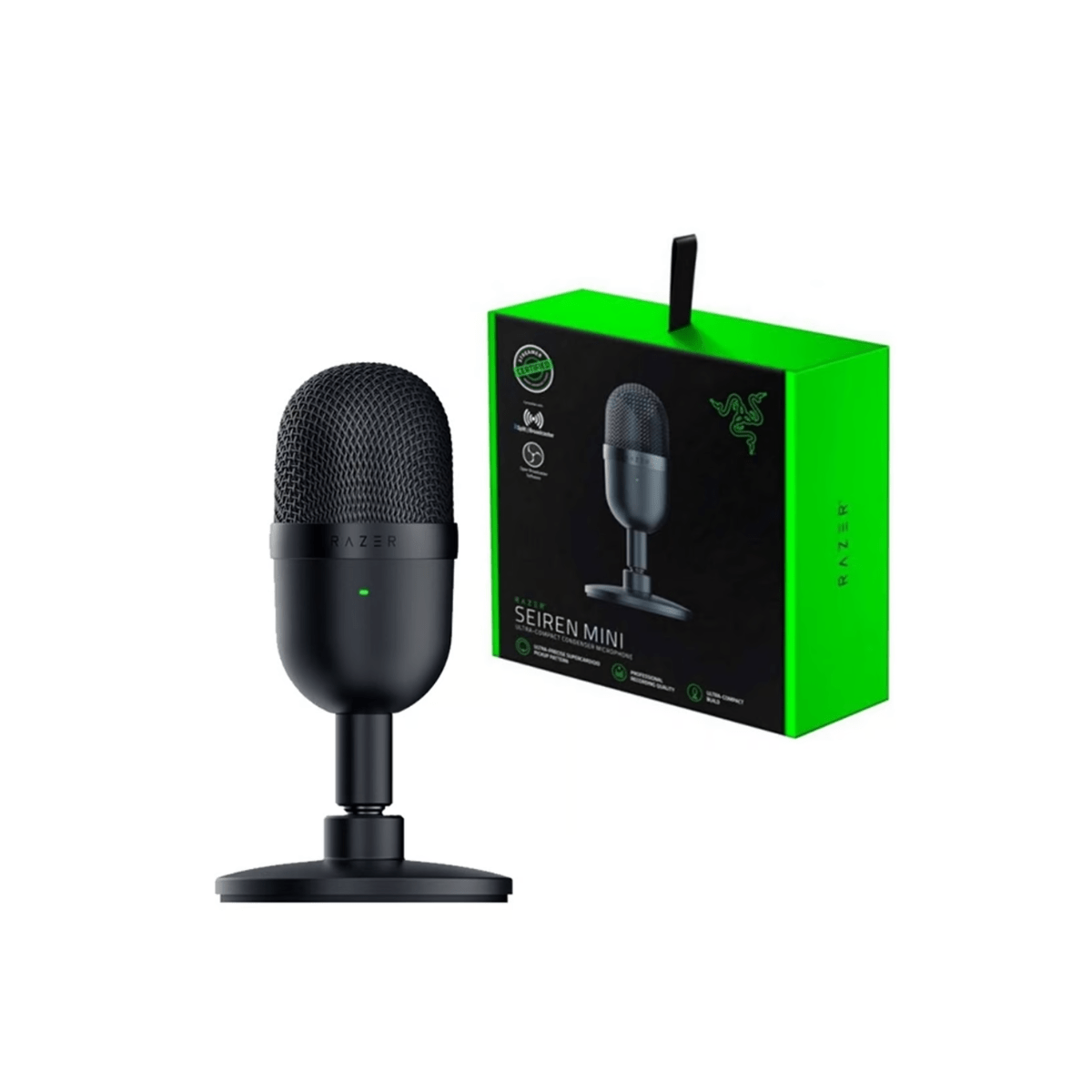 Micrófono de transmiison Razer Seiren Mini USB Streaming Negro Openbox - Reuse Chile