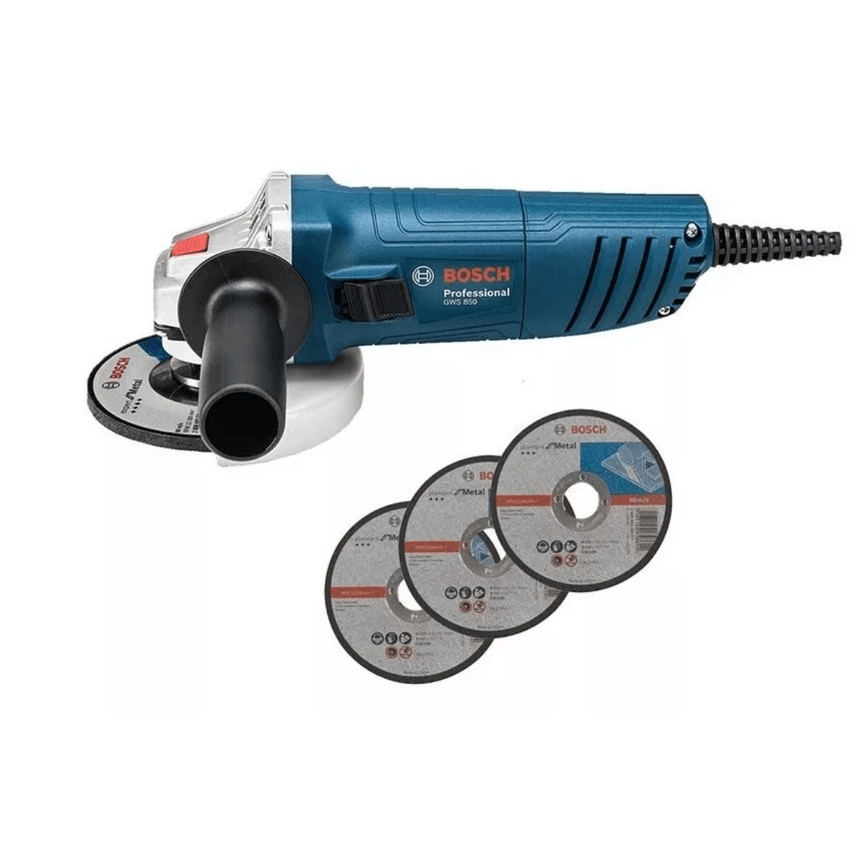 Miniesmeril Angular Bosch Professional Gws 850 Azul 850 W 220 V + Accesorio Openbox - Reuse Chile