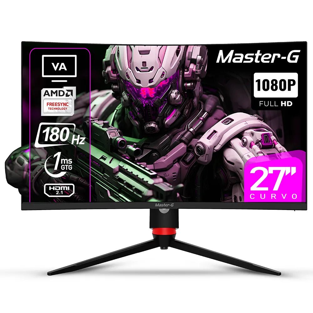 Monitor Gamer Master - G 27" Curvo FHD 1080 VA 180Hz 1M Openbox - Reuse Chile