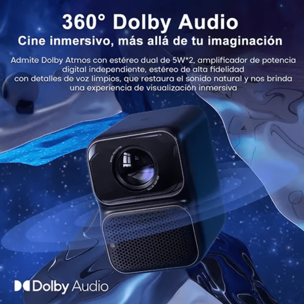 Proyector Wanbo TT 1080P 4K 650ANSI - Negro Openbox - Reuse Chile