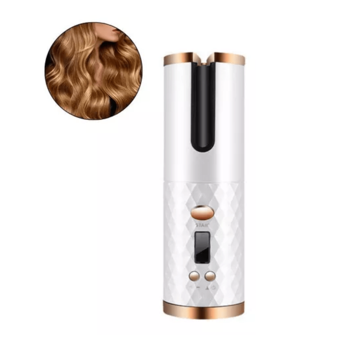 Rizador de Cabello Automático Inalámbrico Portátil Blanco Openbox - Reuse Chile