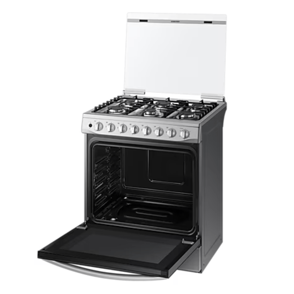 Samsung Cocina a Gas con 6 quemadores rápidos y semi rápidos Espejado Openbox - Reuse Chile