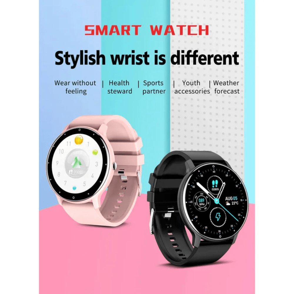 Set 2 Smartwatch Toumi Fit Watch 2 Negro y Rosado Openbox - Reuse Chile