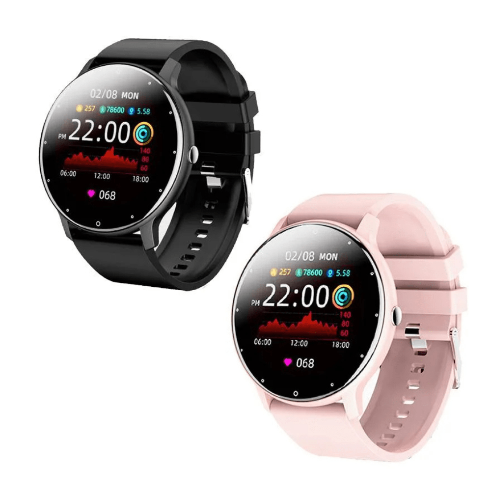 Set 2 Smartwatch Toumi Fit Watch 2 Negro y Rosado Openbox - Reuse Chile