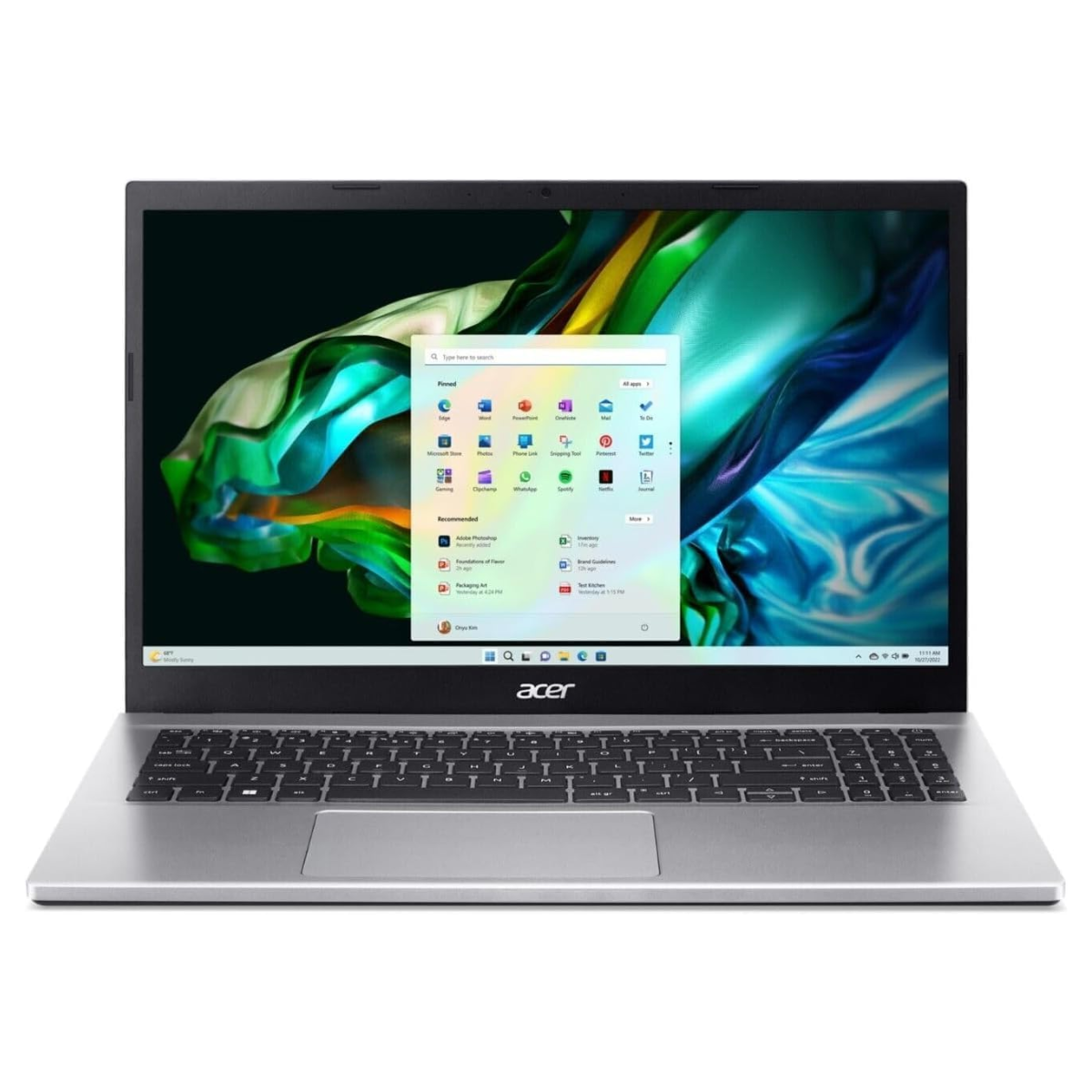 Acer Aspire 3 15.6" Ryzen 7 5700U 1.8 GHz 16GB RAM 512GB SSD 2021 Plateado Reacondicionado