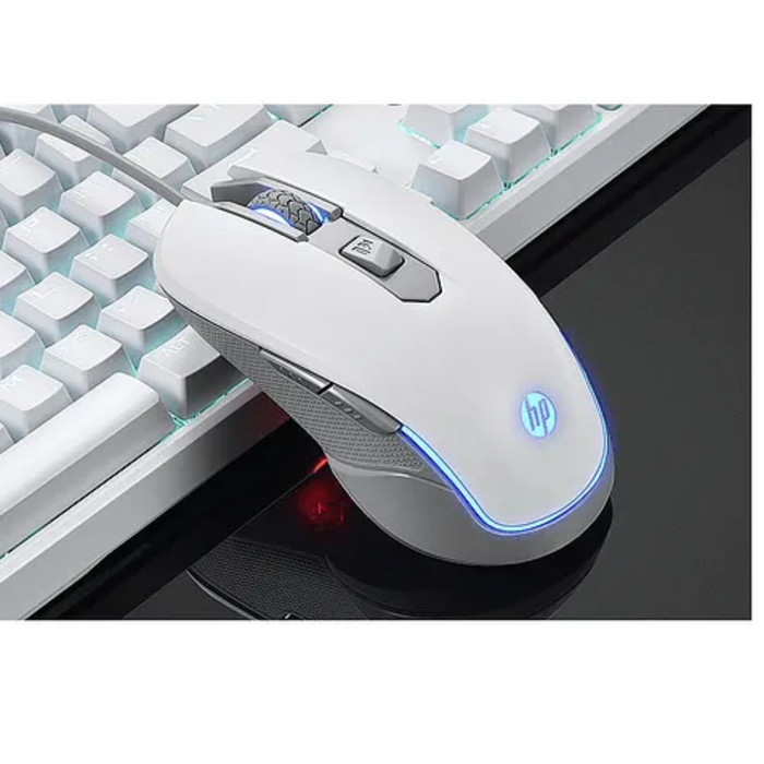 Reuse Chile Mouse Gamer Hp M200 Pro Blanco Iluminado 2400dpi Openbox