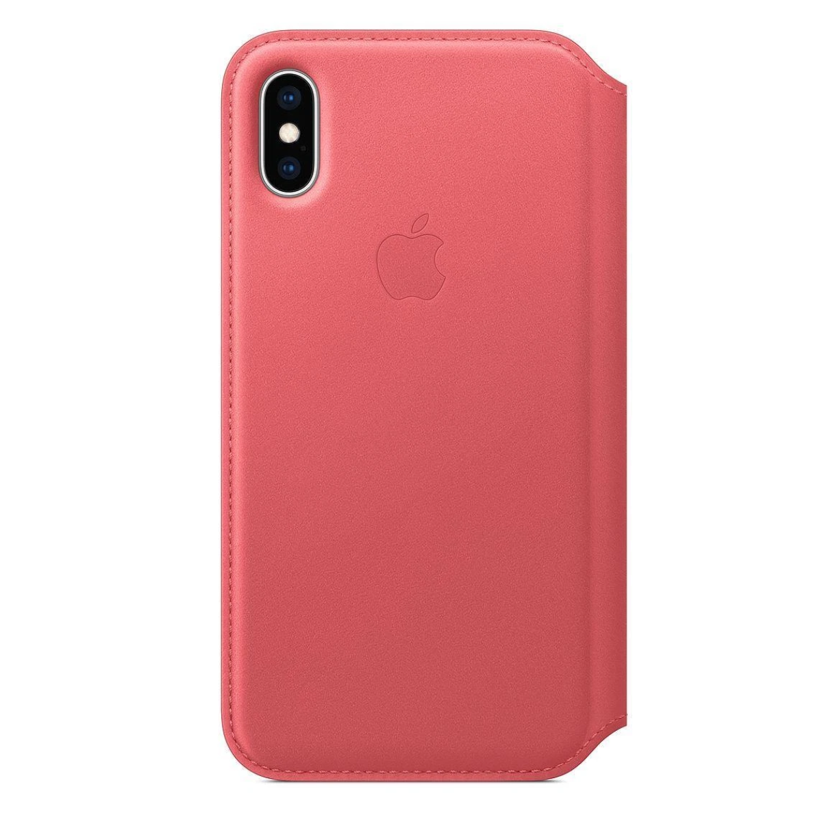 Estuche Protector Apple de Cuero con Tapa para iPhone XS Rosado MRX12ZM/A Openbox