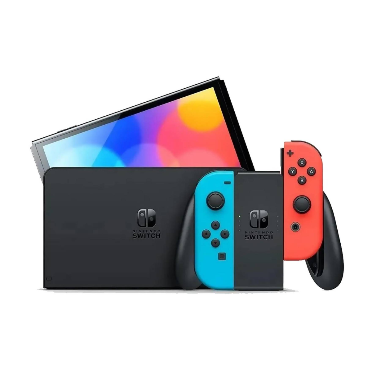 Nintendo Switch OLED Model 64 GB Neón Rojo Y Azul Reacondicionado Nintendo Switch OLED Model 64 GB Neón Rojo Y Azul Reacondicionado