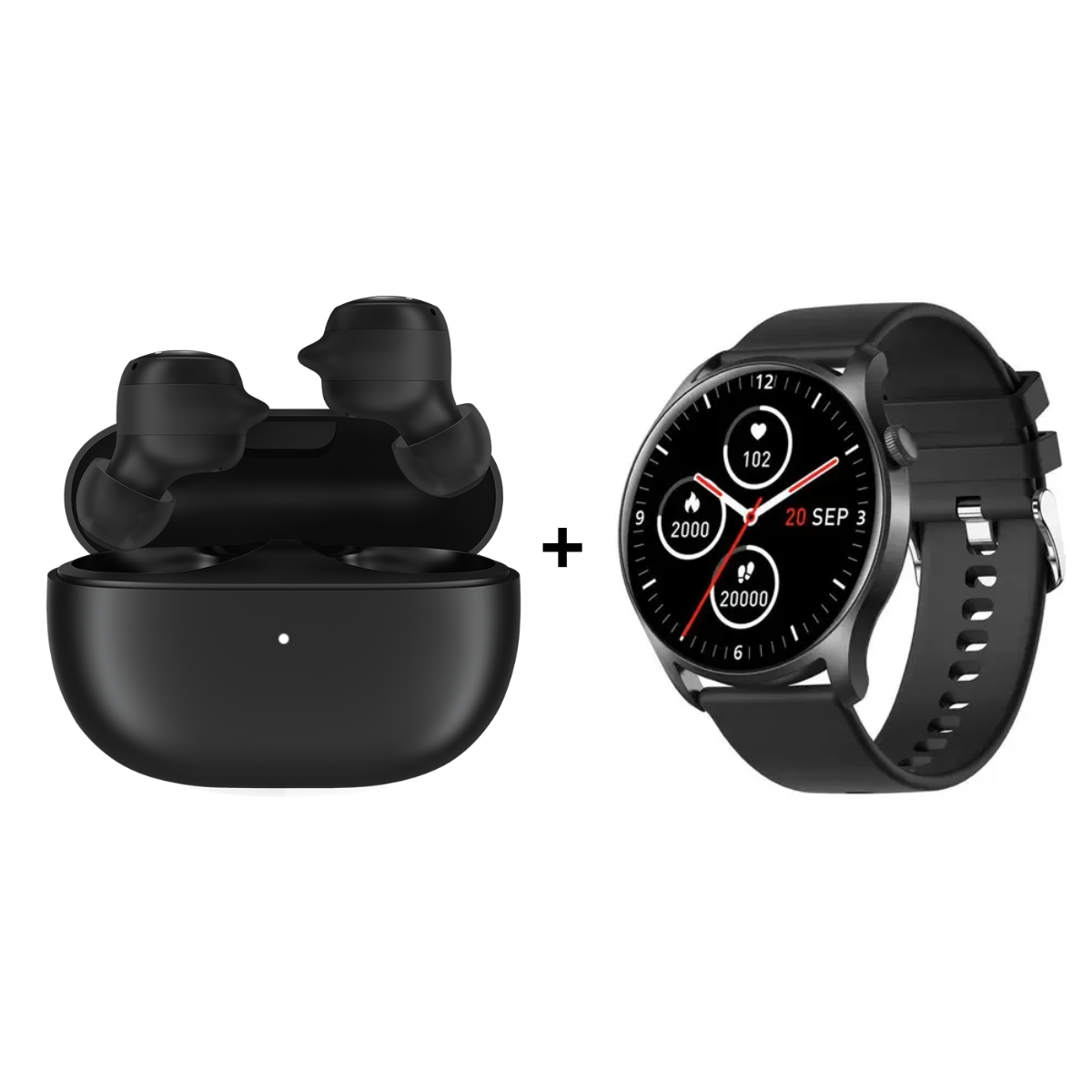 Buds 3 Lite Audífonos Negro + Colmi Sky 8 Reloj Inteligente Negro Reacondicionado