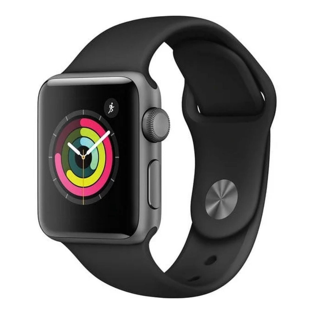 Apple Watch Series 3 38mm Aluminio Gris Espacial con Correa Negra GPS Reacondicionado