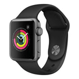 Apple Watch Series 3 38mm Aluminio Gris Espacial con Correa Negra GPS Reacondicionado
