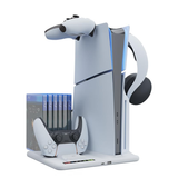 Estación de Carga Vertical para PlayStation 5 con Ventilador Reacondicionada