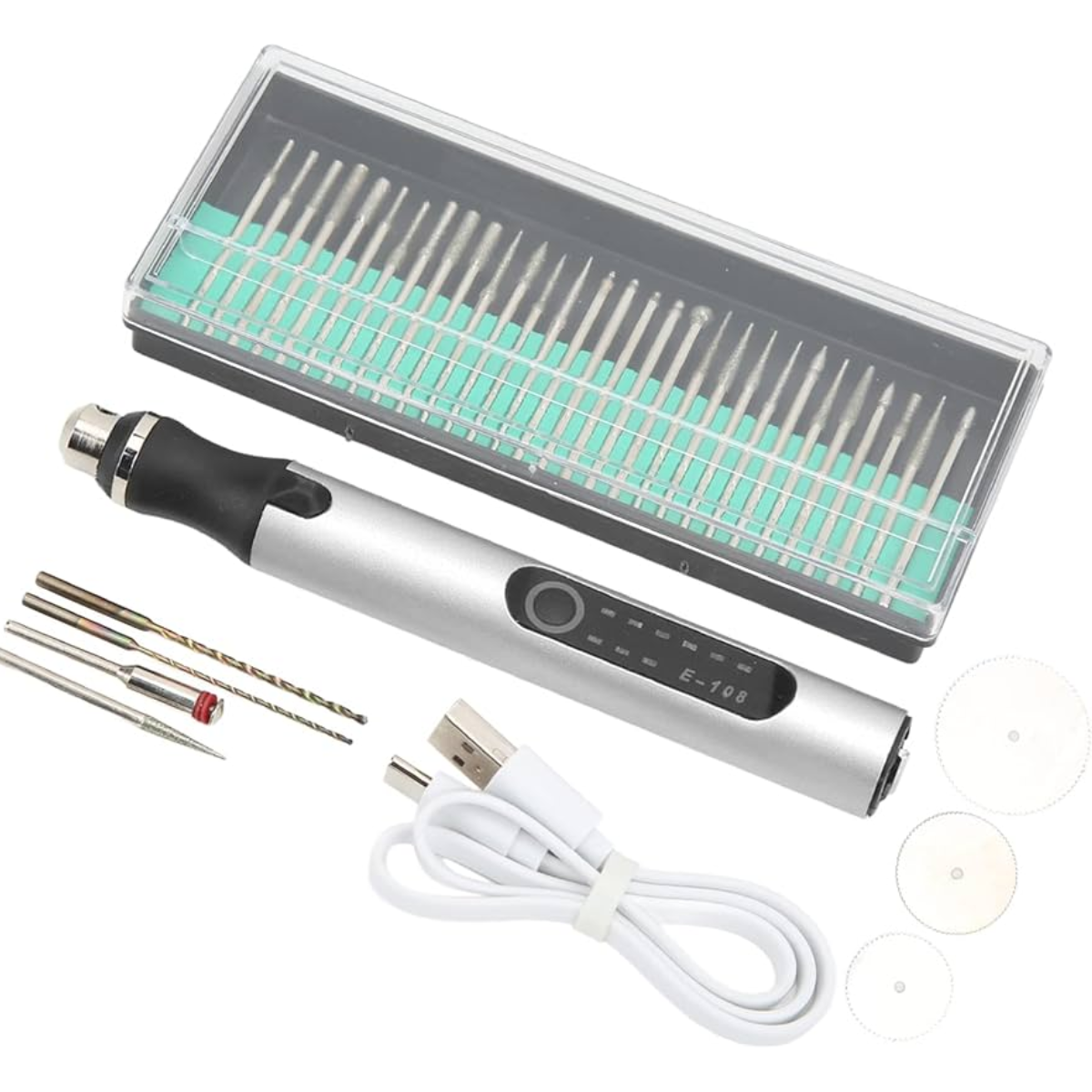 Kit de Herramientas de Grabado de Clavo 40 Pcs Eléctrico