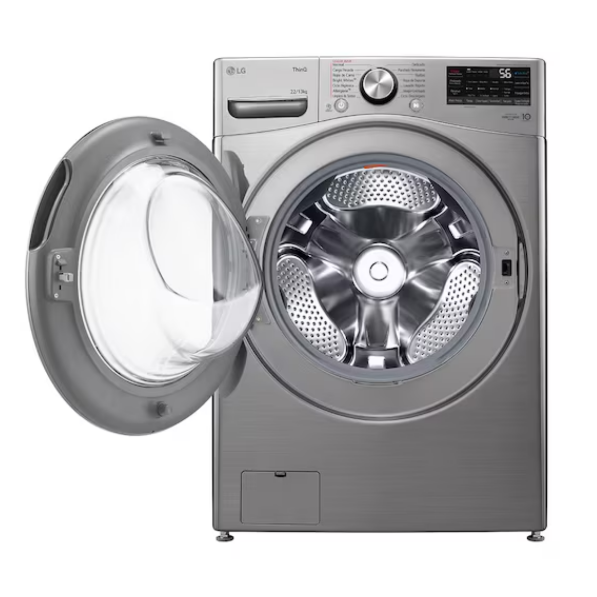 LG Lavadora Secadora Carga Frontal 22 kg/13 kg TurboWash WD22VV2S6.ASSPECL Plata Reacondicionado