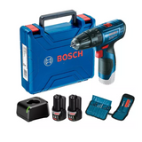 Taladro Percutor Bosch Gsb 120 Li 12v + 23 Accesorios + 2 Baterías Openbox