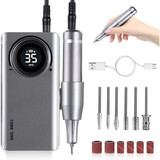 Taladro De Uñas Usb 35000rpm Con Kit Brocas-Gray Reacondicionado