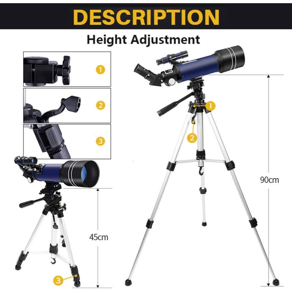 Telescopio Astronómico De Alta Definición High Times Reacondicionado