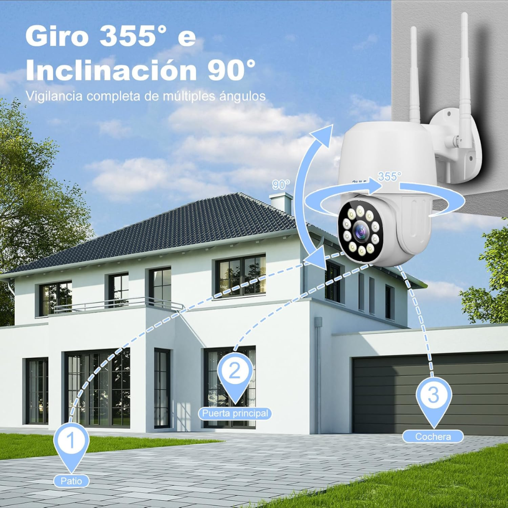 2nlf Cámara De Seguridad Ip 38leds Hd 1080p Openbox