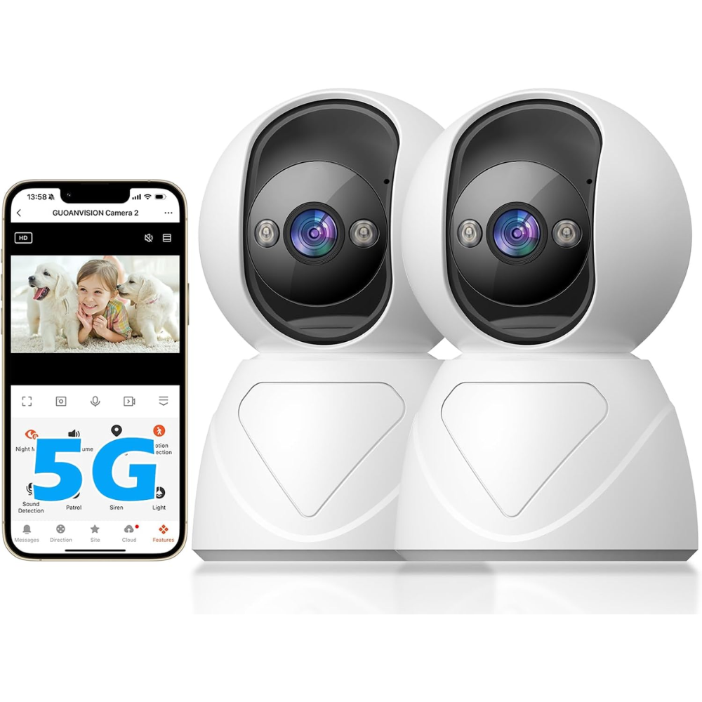 5g Cámara De Seguridad Wifi 3mp 360 Domo Inalámbrica Interior Openbox