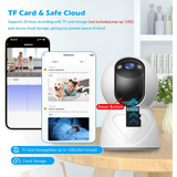 5g Cámara De Seguridad Wifi 3mp 360 Domo Inalámbrica Interior Openbox