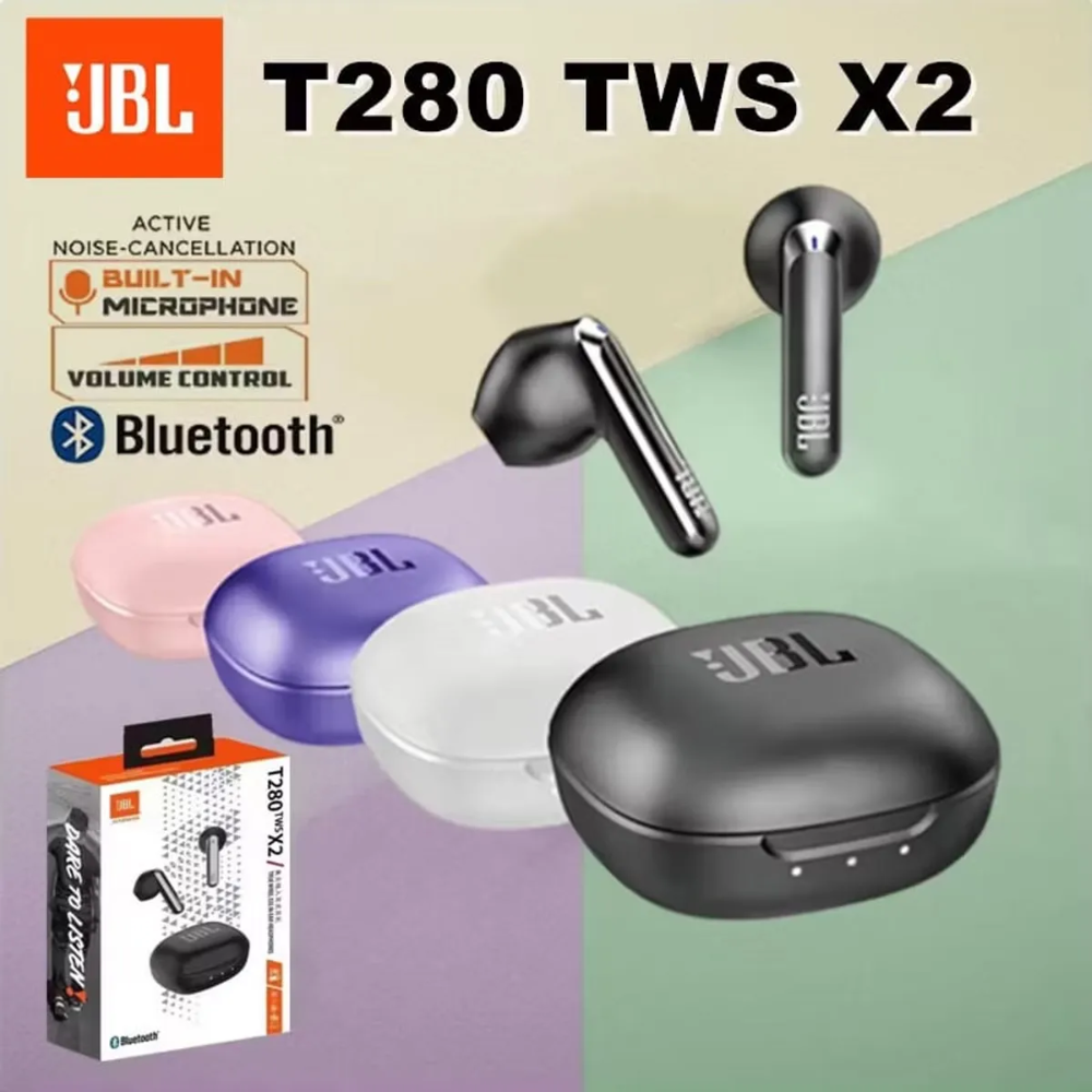Audífonos Bluetooth Jbl T280tws X2 Púrpura Reacondicionado